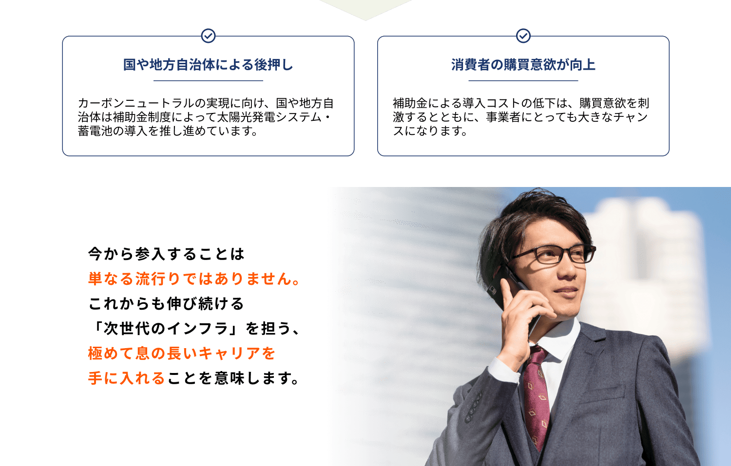 国や地方自治体による後押し／消費者の購買意欲が向上